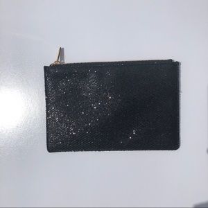 Sparkly black clutch lbd night out